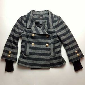 Smythe Les Vestes Striped Wool Cashmere Jacket 10
